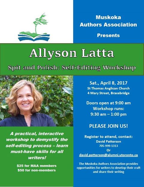 Muskoka Authors Association workshop_April2017